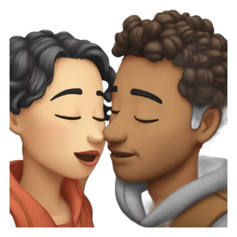 guzz and gydias kissing sticker