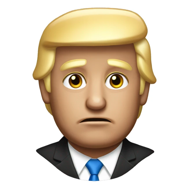 donald trump wearing a sheisty sticker