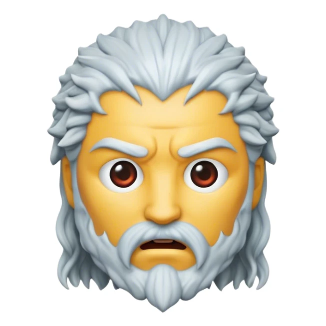 Cinematic Realistic Game of Thrones Pop Culture Emoji, featuring a dramatic, epic portrayal inspired by the fantasy series rendered with rich textures and cinematic lighting. sticker