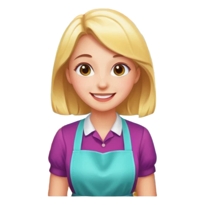 very pretty candy shop girl sticker