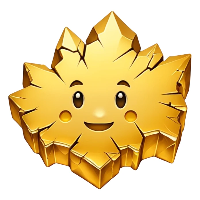 Make it just one big crack down the middle filled with gold sticker