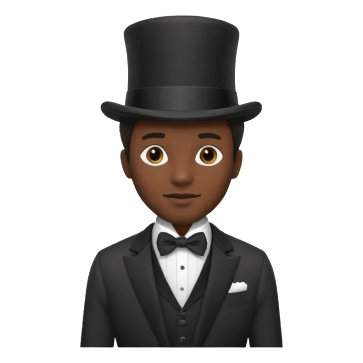 1800's African male sticker