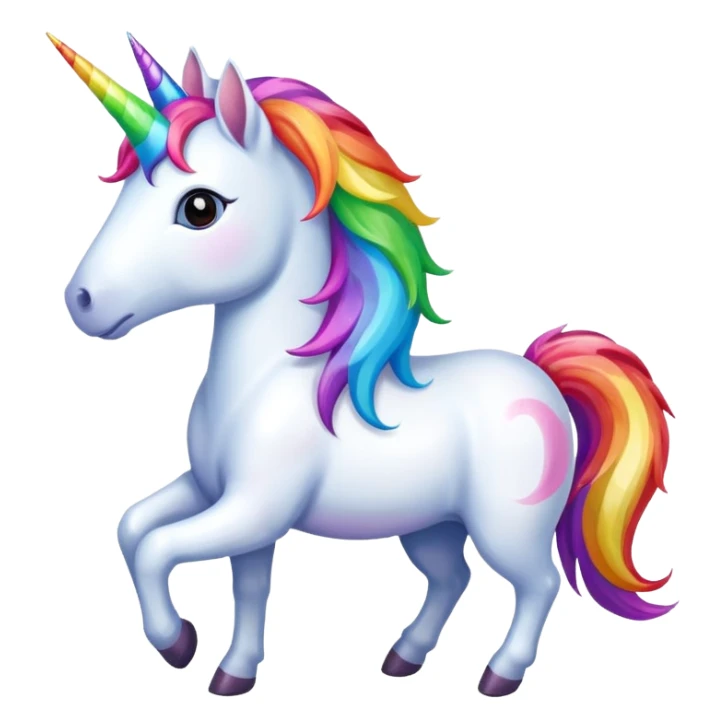 Colorful unicorn  sticker