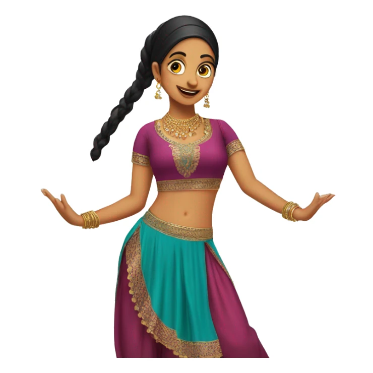 Panjabi balle balle girl dance sticker