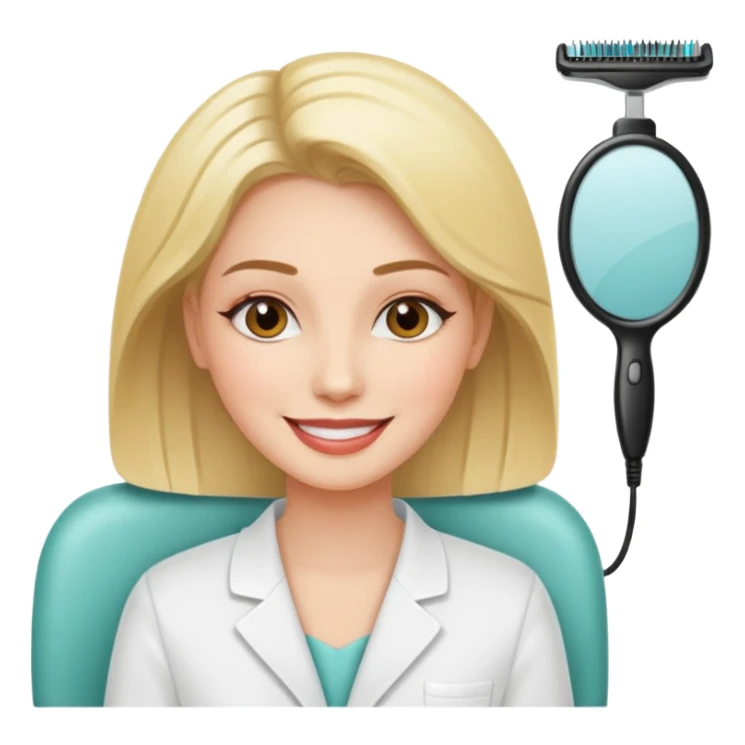 lady is relaxing in beauty salon sticker