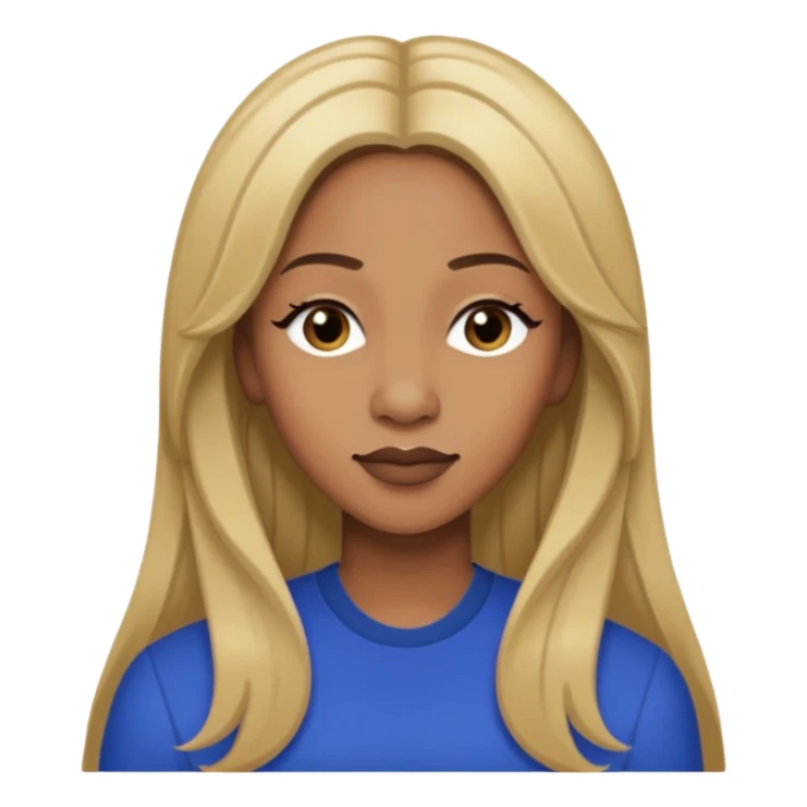 Lelee from SWV with long dark blonde hair sticker