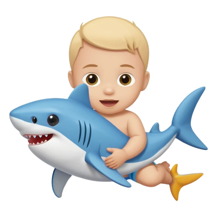human babybaby shark sticker