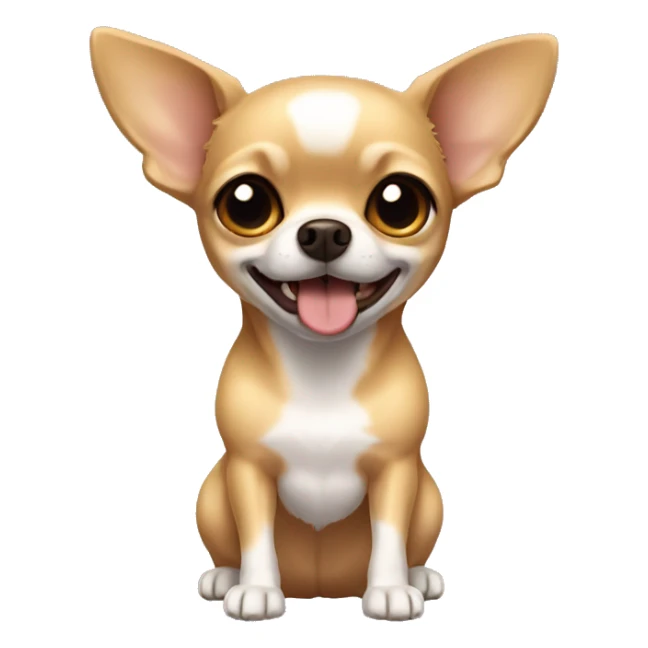 Golden chihuahua short hair brown eyes sticker