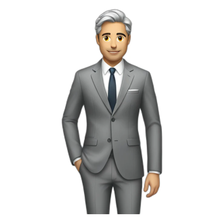 Posh-man-with-gray-suit-and-momey sticker