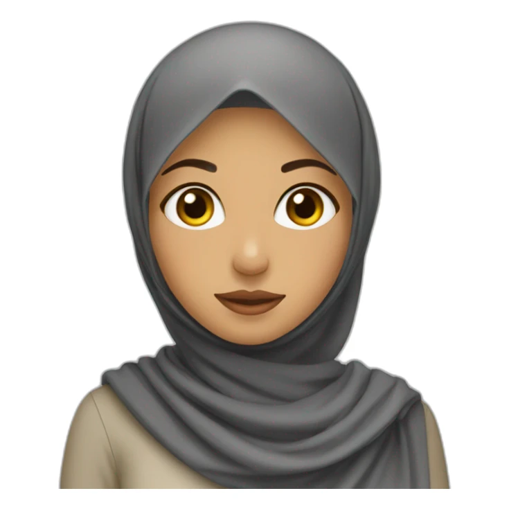 Algérien girl with hijab sticker