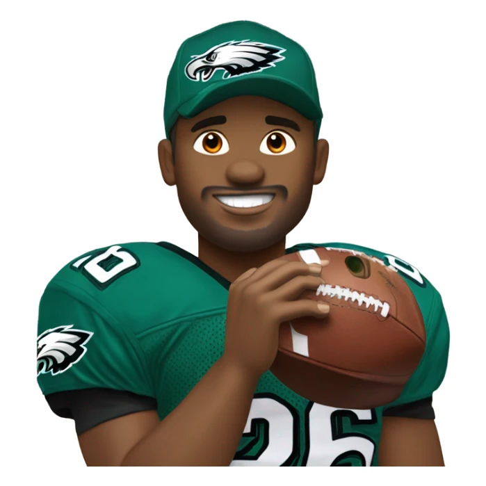 Philadelphia eagles Kelly green #26 Super Bowl victory sticker