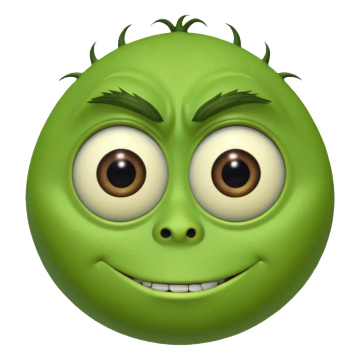 Mike Wazowski (one eye) from the Monsters Inc. Pixar movie sticker