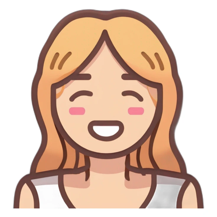 Morning face tiered woman sticker