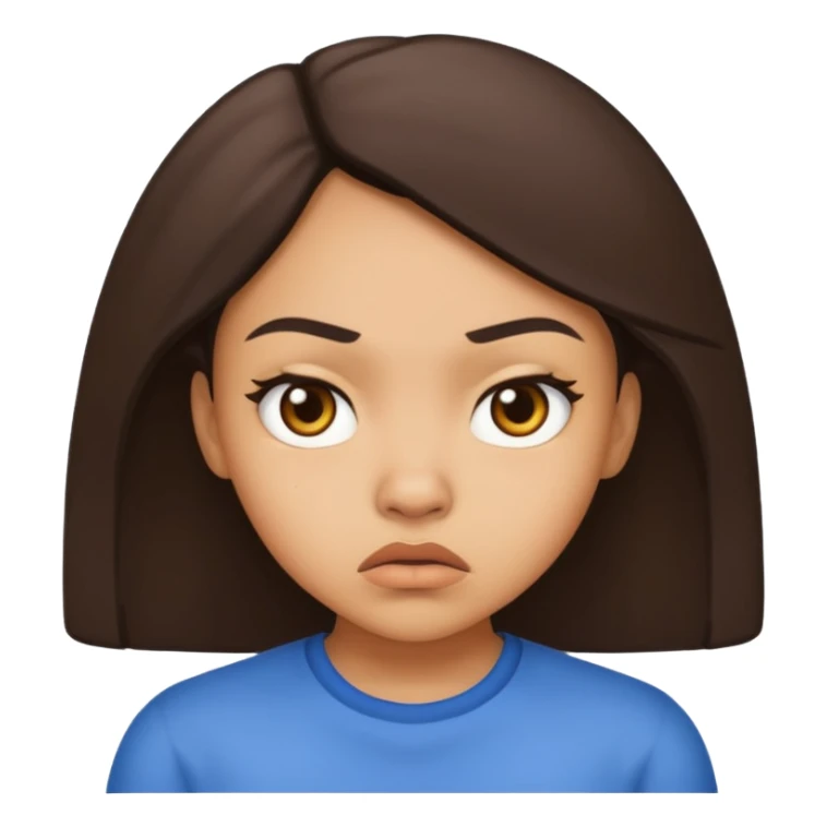 lightskin girl looking annoyed  sticker