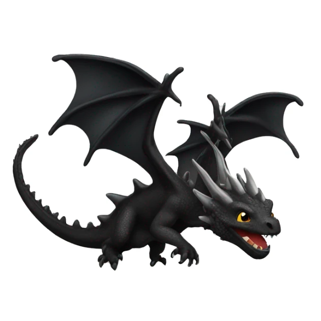 black dragons flying out of book sticker