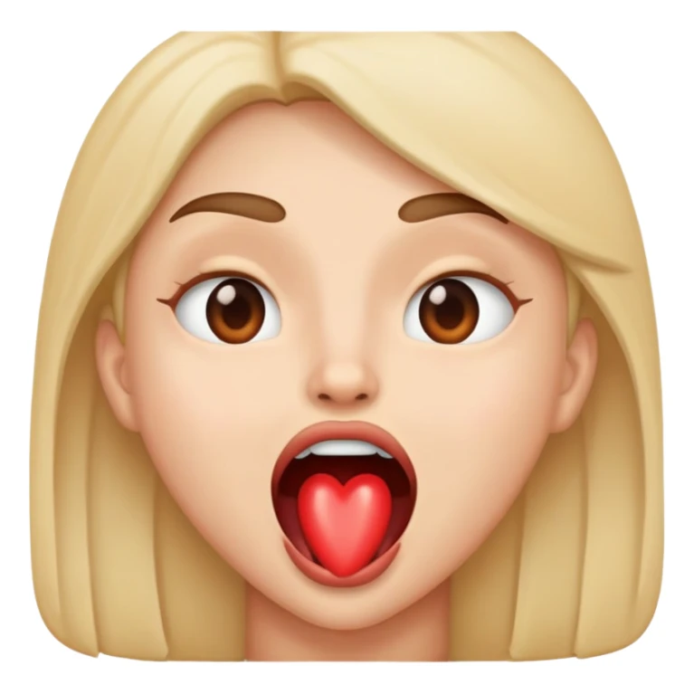 Mouth open with heart eyes sticker