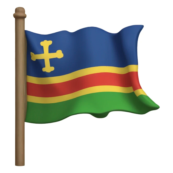 Bandera de la isla de sint Pedro en bonaire  sticker