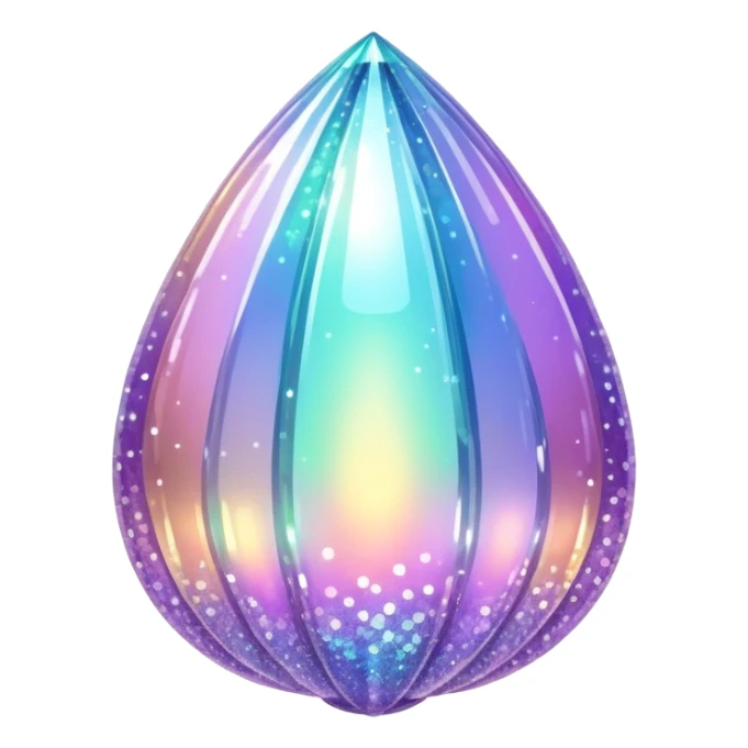 Iridescent big giant glistening glossy sparkly shiny glittery scenic deco thing sticker