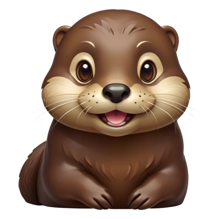 Cinematic Comical Otter Portrait Emoji, Head tilted dramatically with an exaggeratedly amused expression, featuring a striking, glossy brown Fur with a playful glint in its wide, expressive eyes filled with playful disbelief, Simplified yet hilariously expressive features, highly detailed, glowing with a slightly sassy glow, high shine, dramatic yet playful, stylized with an air of cheeky aquatic mischief, bright and endearing, soft glowing outline, capturing the essence of a spirited and over-the-top otter, so meme-worthy it feels like it could splash its way into internet fame instantly! sticker