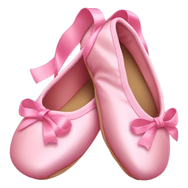 Pink Ribbon ballet shoes sticker