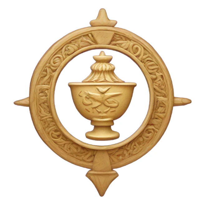 symbol of zoroastrianism on purple background sticker