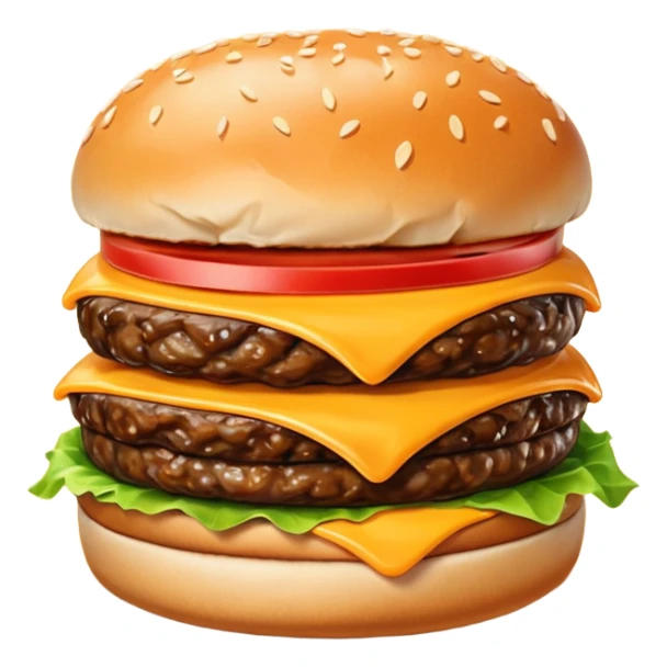 change the perspective angle to 5–20° gentle bird’s-eye angle of these chees burgur  sticker