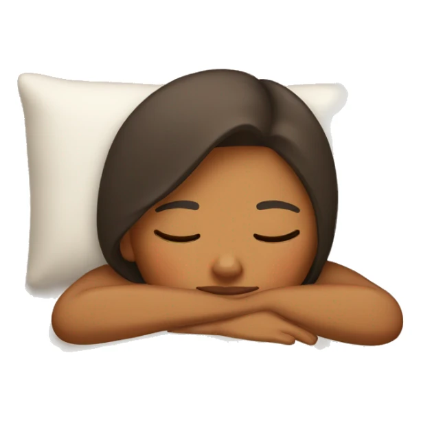 Tan skin sleeping girl sticker
