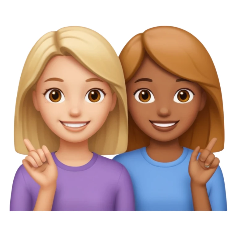 2 Besties g girls sticker