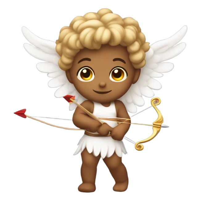 Cupid angel holding a bow and arrow sticker