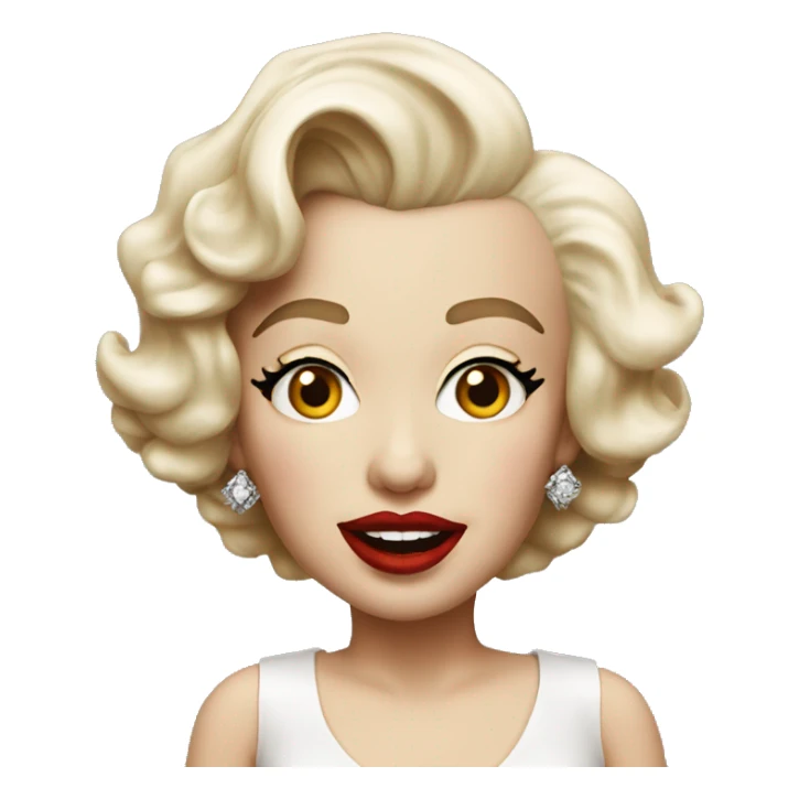 Marilyn Monroe realist sticker