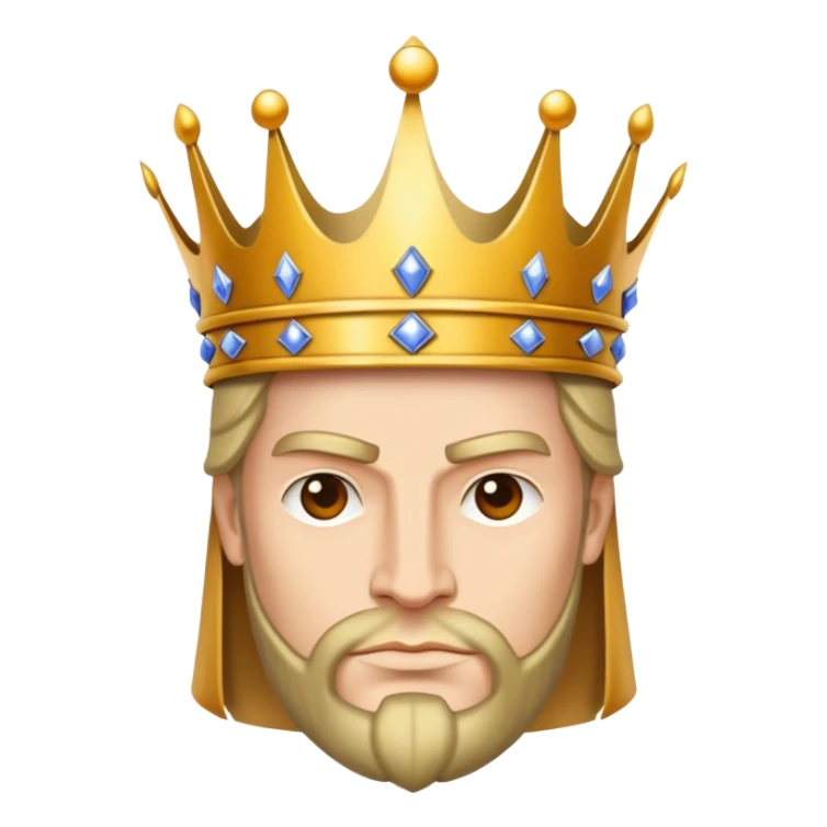 powerful overlord ruler with crown and armor sticker