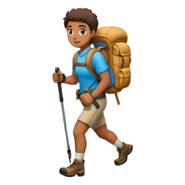 hiking in the mountains sticker