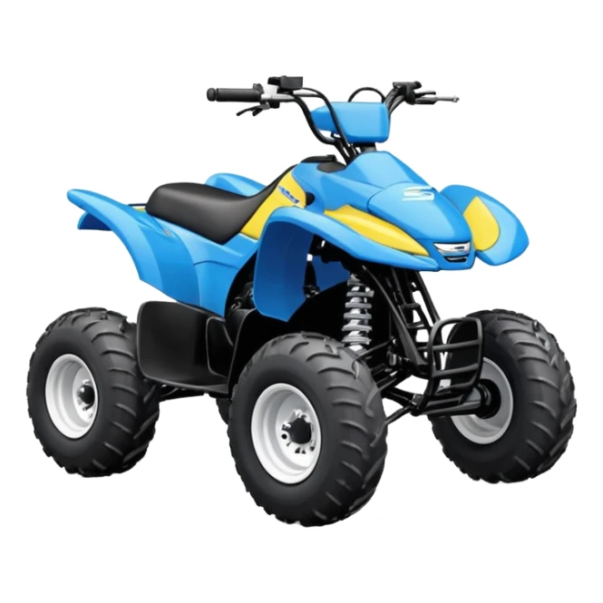 Suzuki Lt 50 Quad bike in yellow and blue sticker