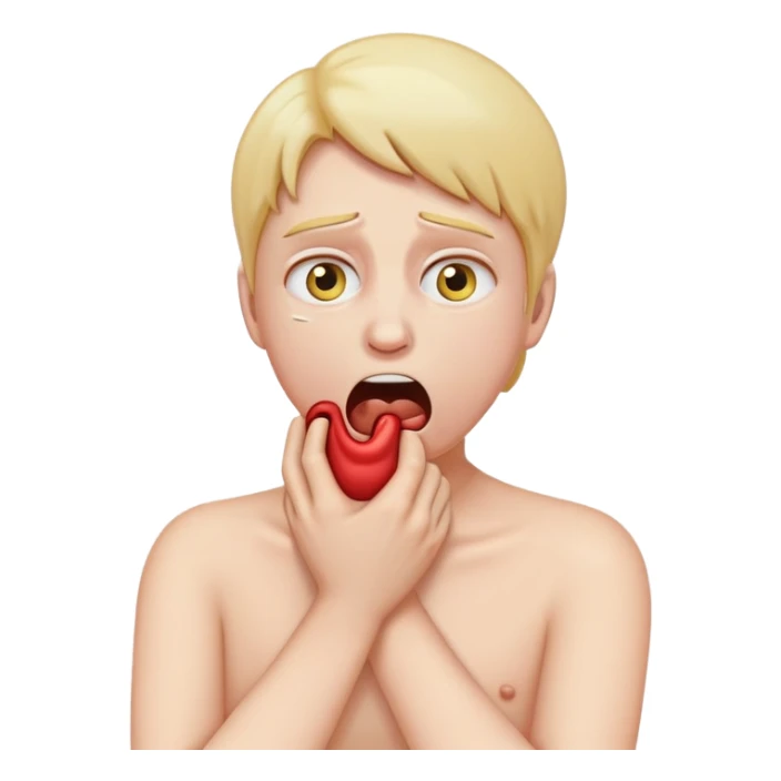 choking myself emoji sticker