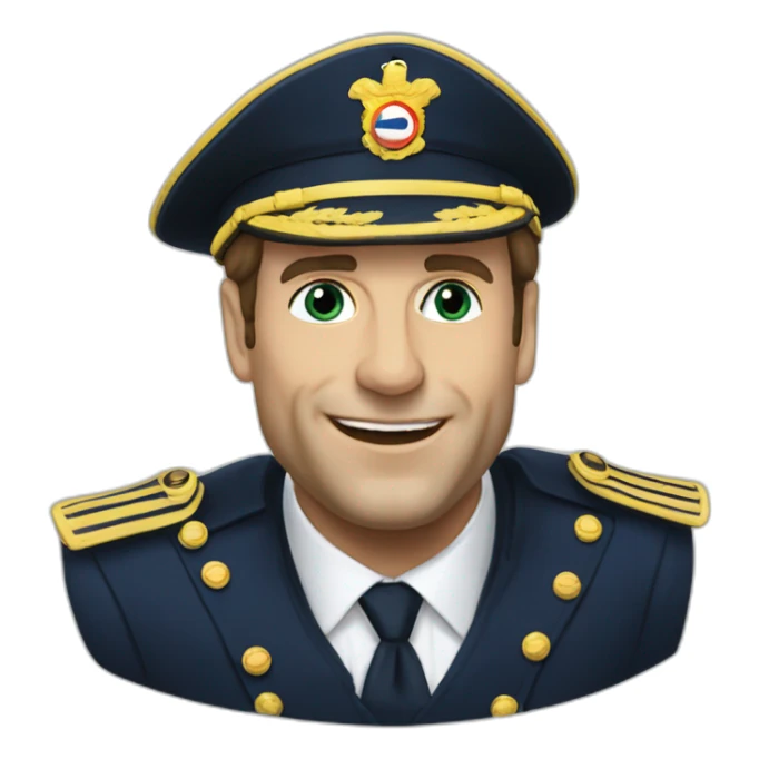 Macron embrasse marine le peine sticker