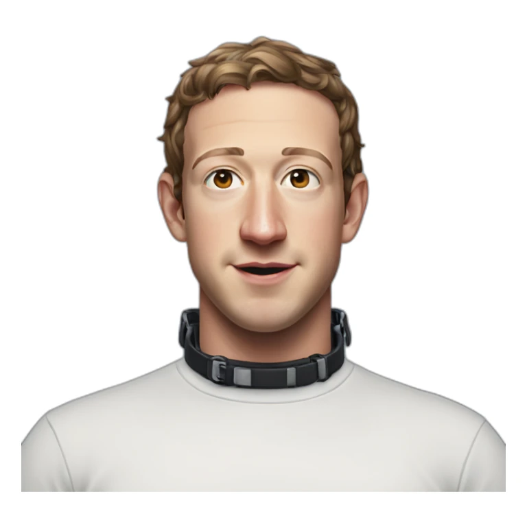 mark-zuckerberg-wearing-harness-choker sticker