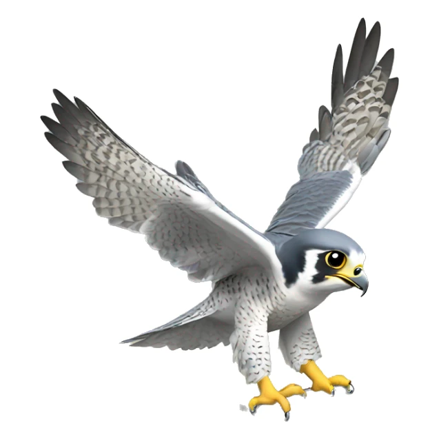 Baby Peregrine falcon happy dance sticker