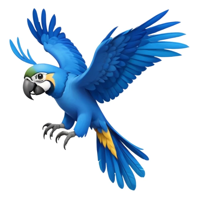 uma arara azul voando sticker