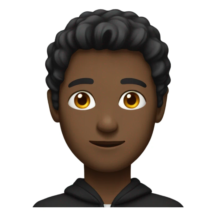 Man in a black hoodie  sticker