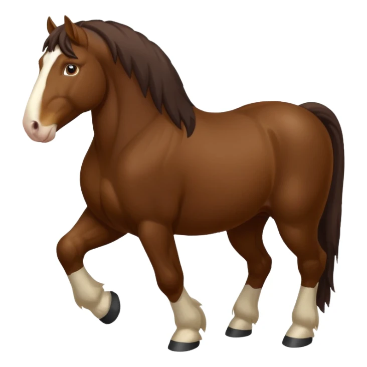 Shire horse sticker