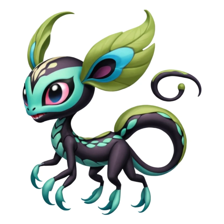 Colorful Realistic Exotic Meloetta-Venom-Stitch-Fakémon-creature-hybrid sticker