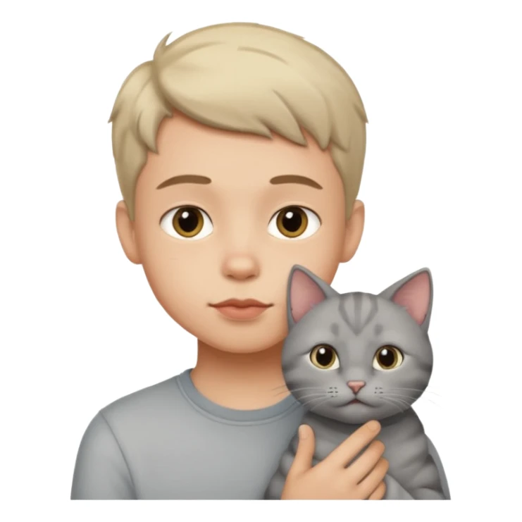 boy with lips with cat 🐱 in his mouth sticker