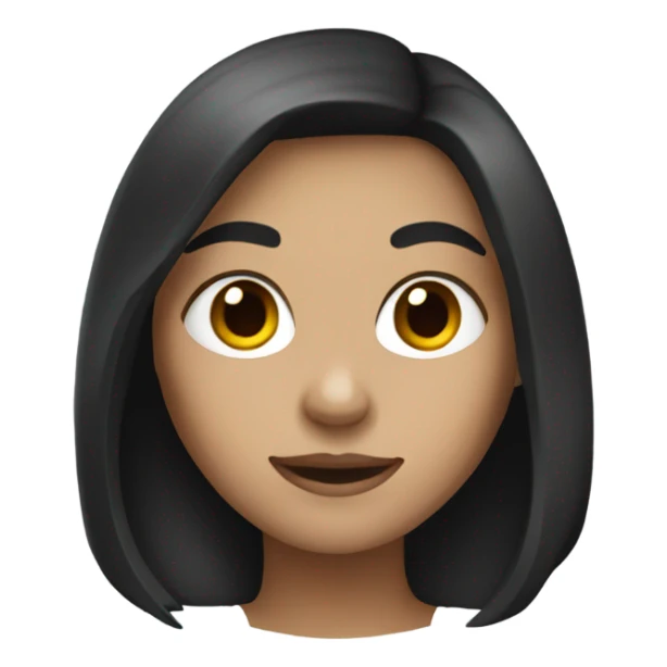 Dark haird girl sticker