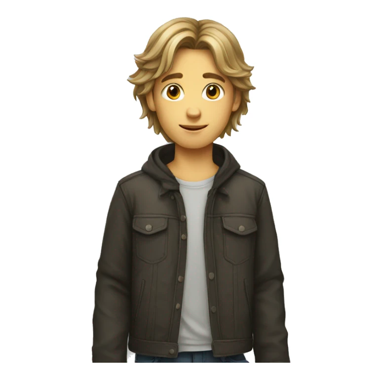 boy-long-hair sticker