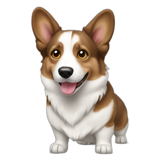 Cardigan welsh corgi head short hair sticker