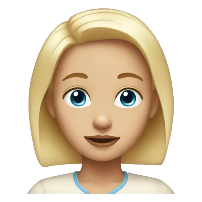 mother her toddler blonde blue eyes sticker