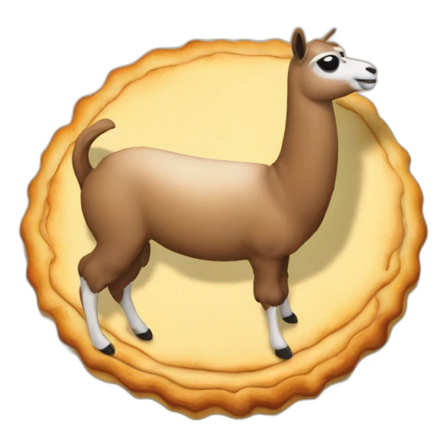Lama qui crache sur une tarte sticker