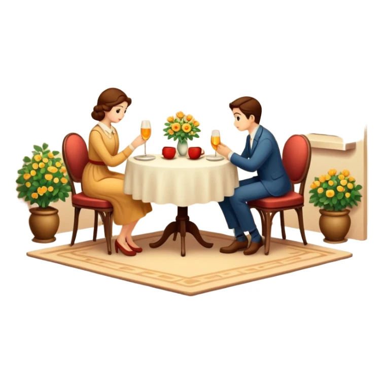 warm romantic vintage aesthetics scenery  sticker