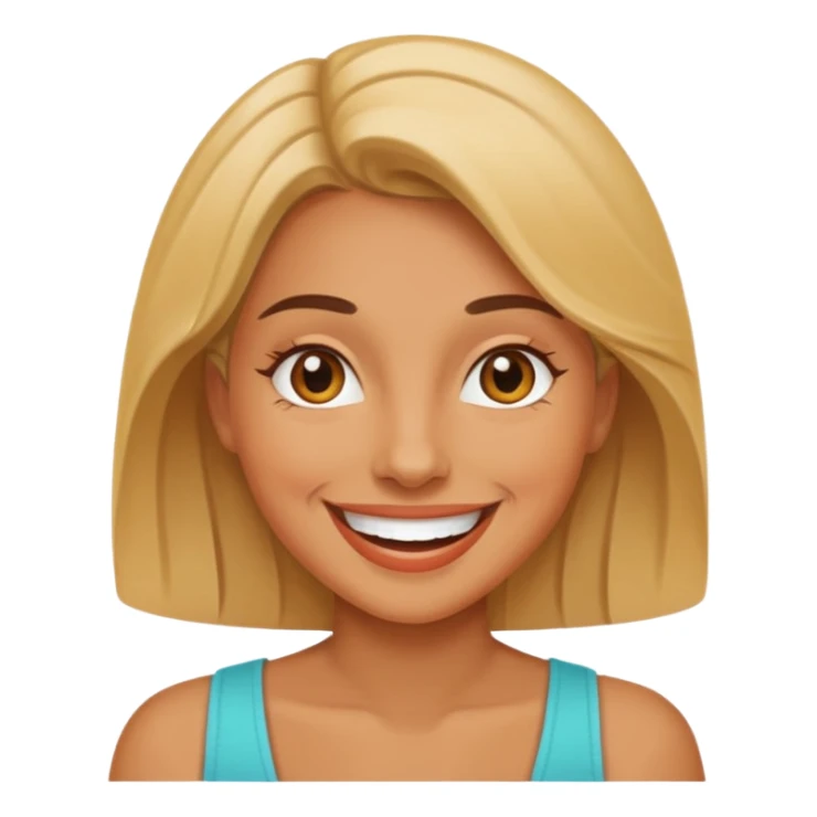 Woman showing her vagina sticker