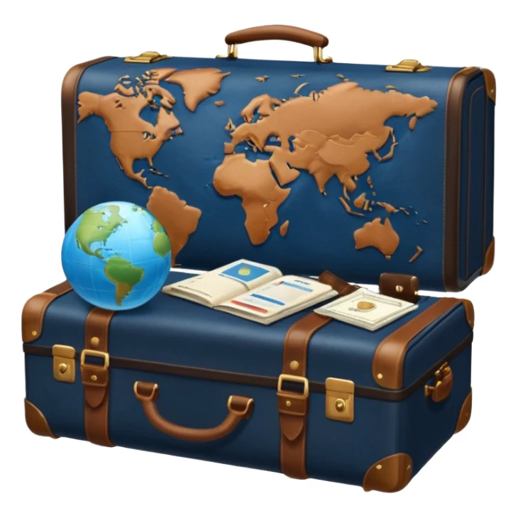 glob ,pass port, , travel bag , plane sticker